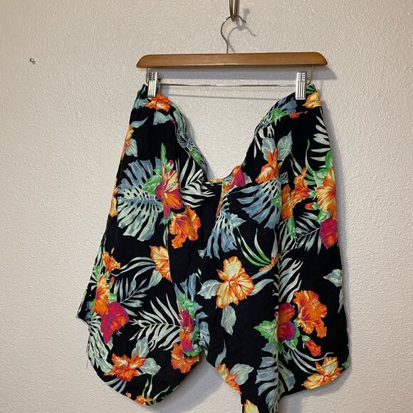 Jogal 2 Piece Hawaiian Set Tropical Floral Print Button Up Top & Short Size 3XL - Picture 3 of 16